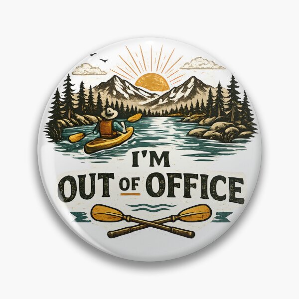 Item preview, I'm Out of Office Kayaking Graphic designed and sold by Lizavelle.