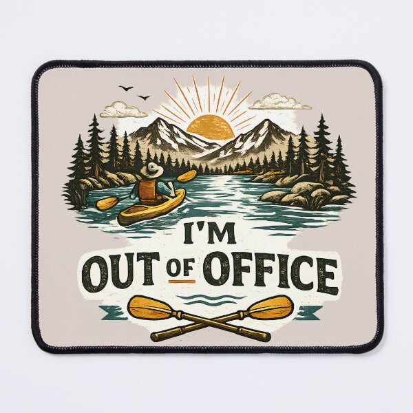 Item preview, I'm Out of Office Kayaking Graphic designed and sold by Lizavelle.