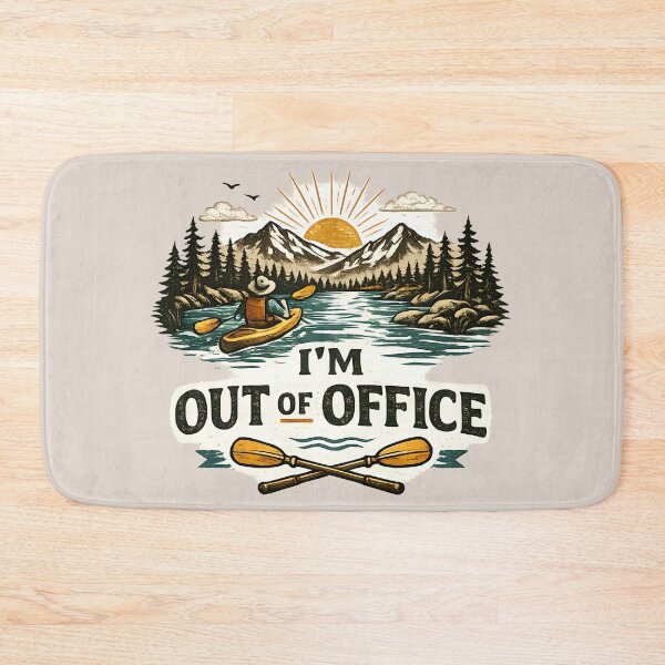 Item preview, I'm Out of Office Kayaking Graphic designed and sold by Lizavelle.