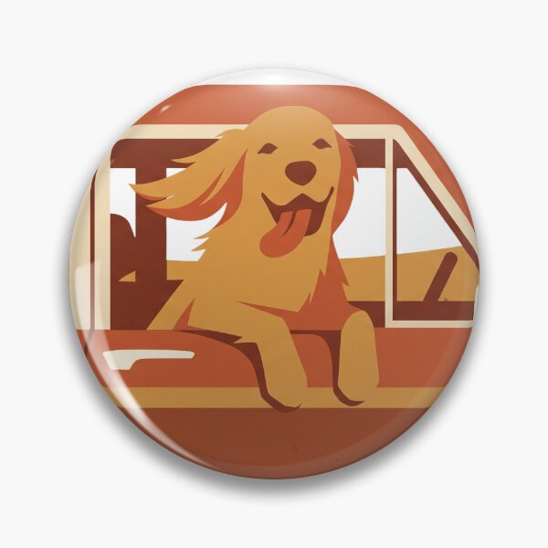 Item preview, Golden Retriever 70s Station Wagon Retro Travel designed and sold by NovaShiftDesign.