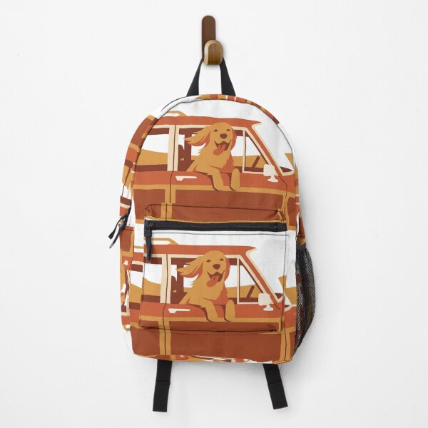 Item preview, Golden Retriever 70s Station Wagon Retro Travel designed and sold by NovaShiftDesign.
