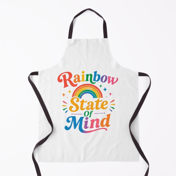 Item preview, Rainbow State of Mind Colorful Typography Inspirational Quote designed and sold by INVITOARTE.