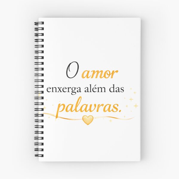 Item preview, Love Sees Beyond Words – Portuguese Inspirational Quote designed and sold by MotivArtes.