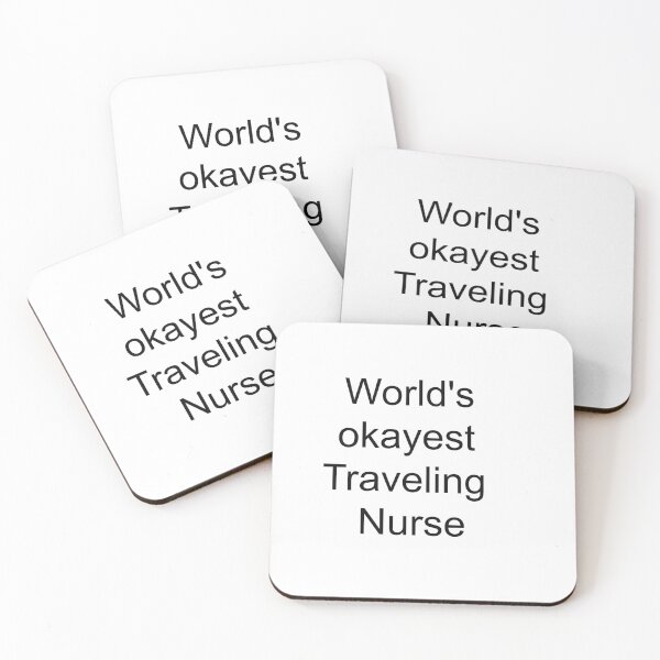 Item preview, World's Okayest Travel Nurse Shirt Funny Traveling Nurse Gift Healthcare Graphic Tee designed and sold by Hustle print studio.