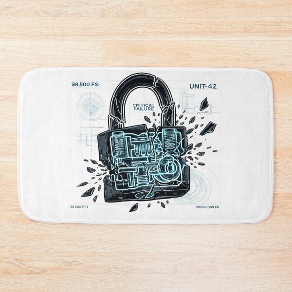 Item preview, Industrial Lock X Ray Radiograph - Premium Mechanical Art designed and sold by krish-prints.
