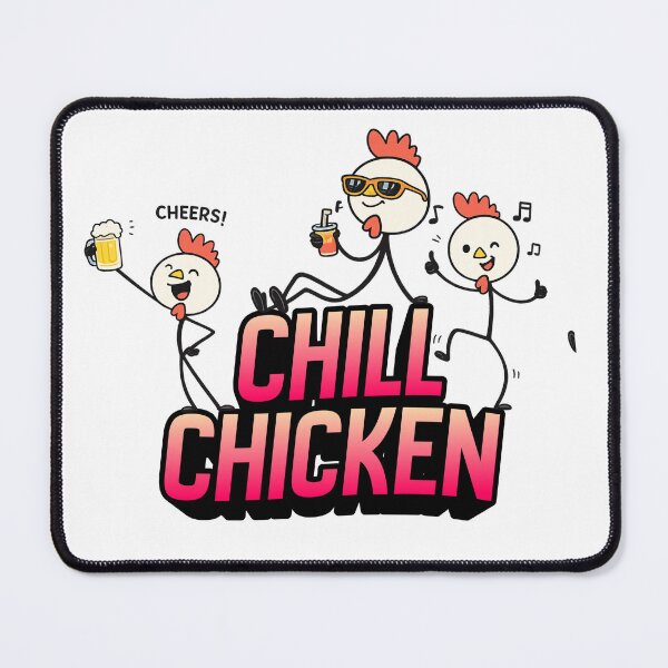 Item preview, funny chill chicken  designed and sold by Road Rouch Gallery.