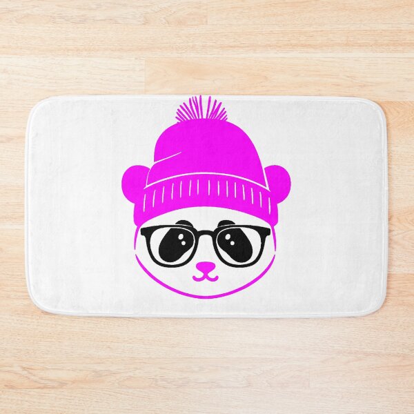 Item preview, Kawaii Panda Hat Glasses Winter Minimalist Nerd designed and sold by AstronautMerch.