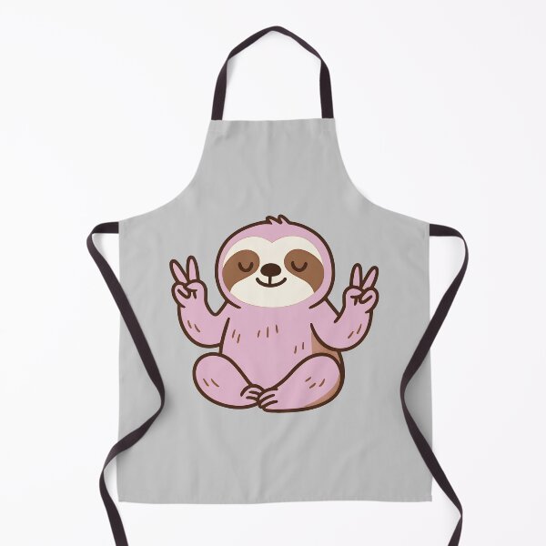 Item preview, Cute Pastel Pink Zen Sloth Peace Sign designed and sold by MerchPOW.