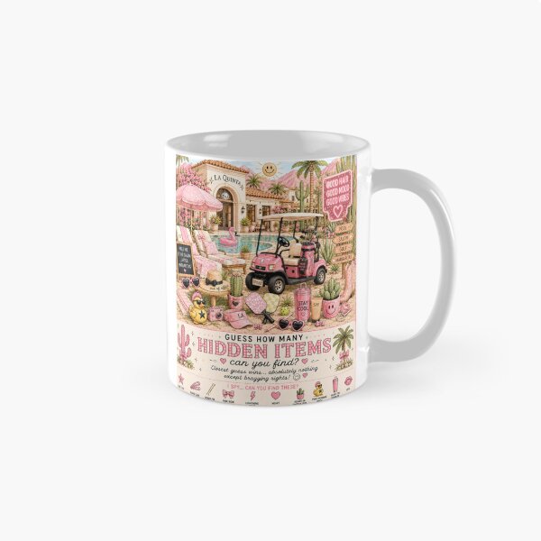 Item preview, Hairstylist Hidden Items Apron | Pink Desert Resort I Spy | Salon & Golf Lover Gift designed and sold by GENEVA1125.