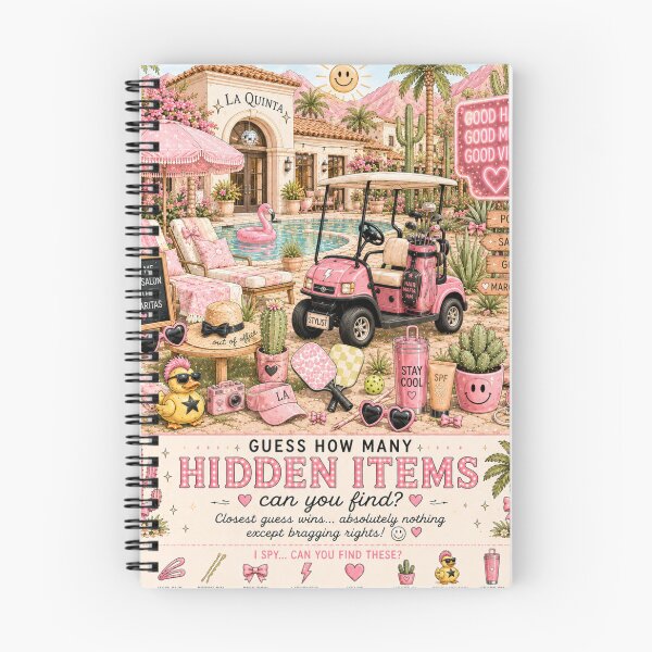 Item preview, Hairstylist Hidden Items Apron | Pink Desert Resort I Spy | Salon & Golf Lover Gift designed and sold by GENEVA1125.