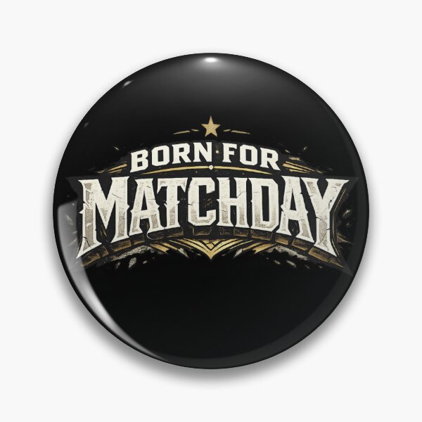 Item preview, Born For Matchday Vintage Football Typography designed and sold by PunchDrop.