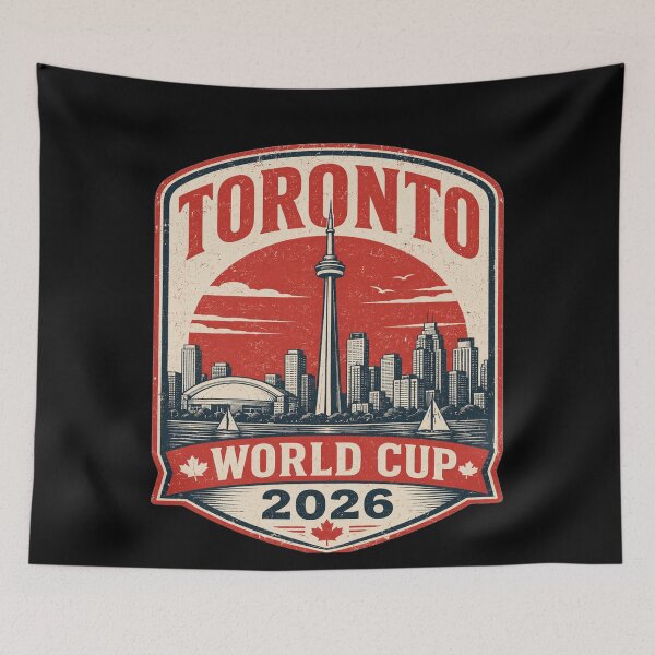 Item preview, Toronto World Cup 2026 Vintage Soccer Travel Design designed and sold by ArthUpscale.