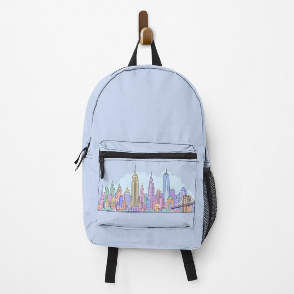 Item preview, Pastel New York City Skyline Art designed and sold by EmberPageStudio.