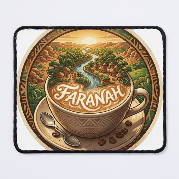 Item preview, Faranah River Coffee Sticker designed and sold by Imaginarium of Chaos falcon88 .