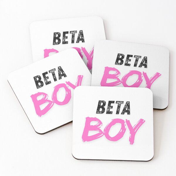 Item preview, Beta Boy Typography in Black and Pink designed and sold by Between-Words.
