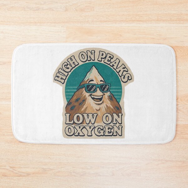 Item preview, High on Peaks Low on Oxygen Funny Mountain Cartoon designed and sold by Gabe1983.