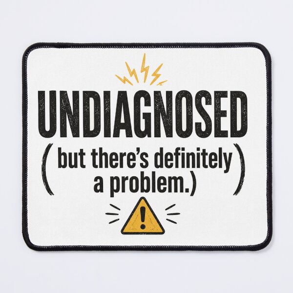 Item preview, No Diagnosis Plenty of Symptoms Retro Humor designed and sold by CellLogic.
