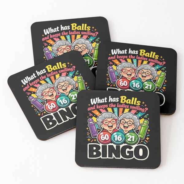 Item preview, What Has Balls and Keeps the Ladies Smiling? Bingo T-Shirt, Funny Bingo Player Gift, Senior Grandma Graphic Tee, Bingo Night Shirt designed and sold by Trendably.