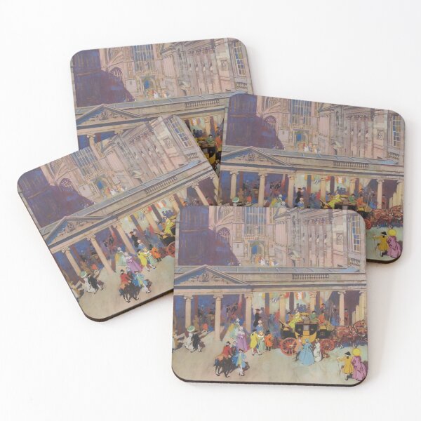 Item preview, CJ Chronicles' Bath Abbey & Roman Baths Street Scene designed and sold by CJChronicles.