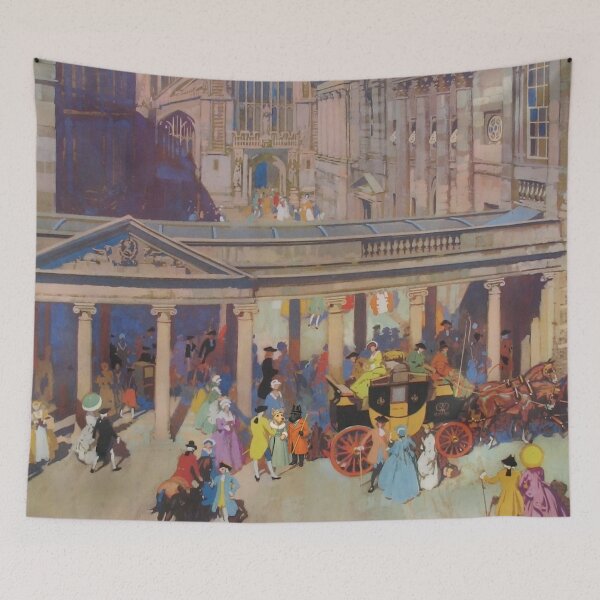 Item preview, CJ Chronicles' Bath Abbey & Roman Baths Street Scene designed and sold by CJChronicles.