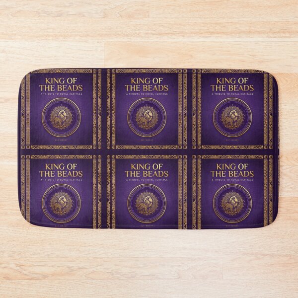 Item preview, Elegant Purple And Gold African Lion Design designed and sold by SavannaCanvas.
