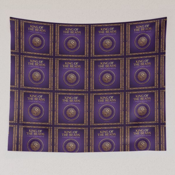 Item preview, Elegant Purple And Gold African Lion Design designed and sold by SavannaCanvas.