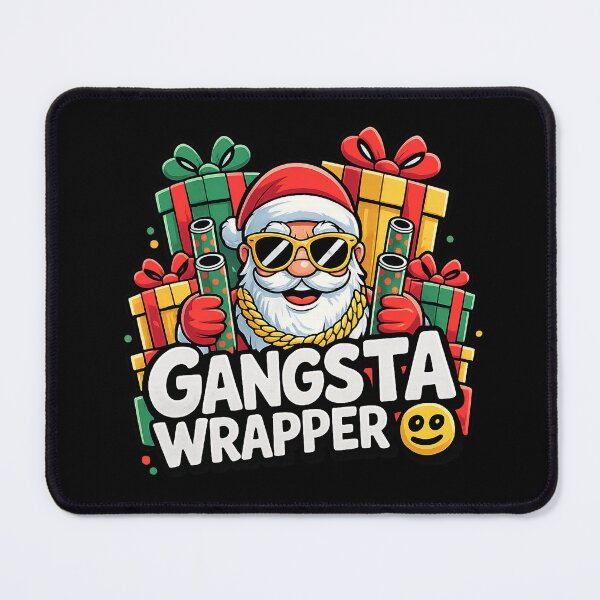 Item preview, Gangsta Santa with Christmas swag designed and sold by Side Quest Co..