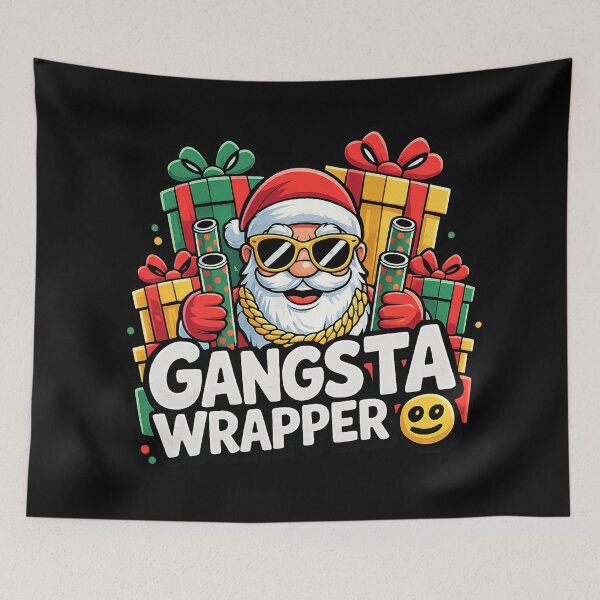 Item preview, Gangsta Santa with Christmas swag designed and sold by Side Quest Co..