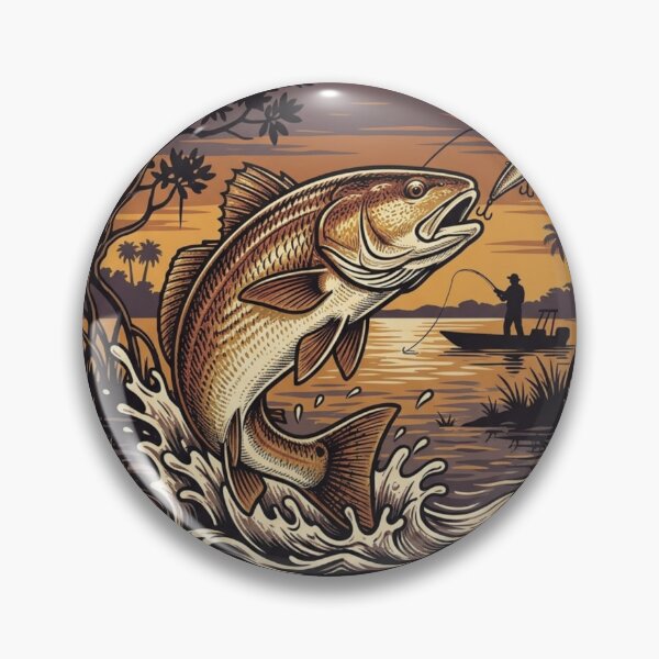 Item preview, Ambush the Flats Find the Bronze Beast Vintage Fishing designed and sold by Oddasshop.