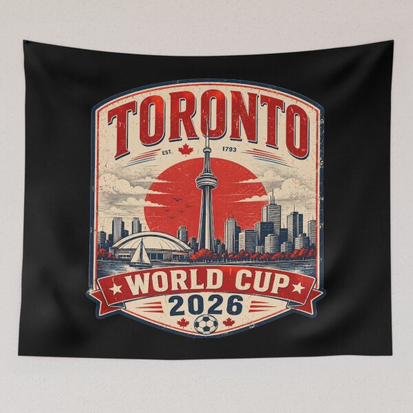 Item preview, Toronto World Cup 2026 Vintage Soccer Travel Design designed and sold by ArthUpscale.