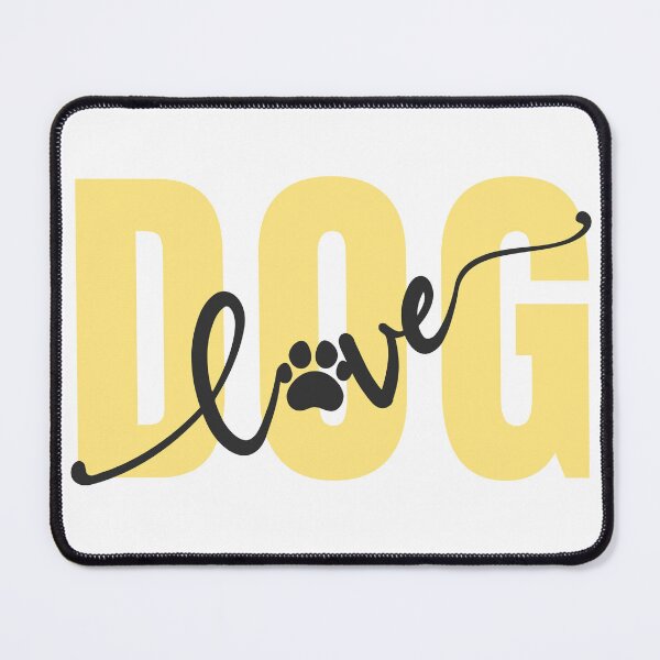 Item preview, Dog Love Typography Paw Print Graphic designed and sold by EchoPrint Co..