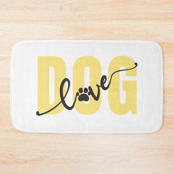 Item preview, Dog Love Typography Paw Print Graphic designed and sold by EchoPrint Co..