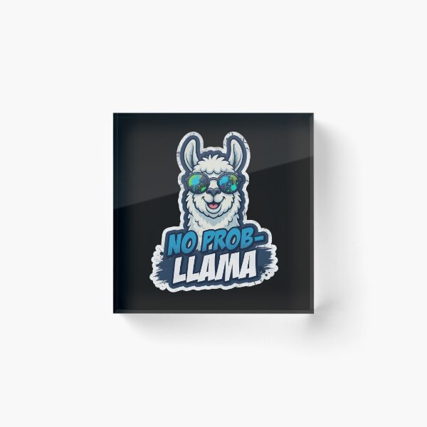 Item preview, No Prob Llama Funny Pun Design designed and sold by TshirtsOnline-.