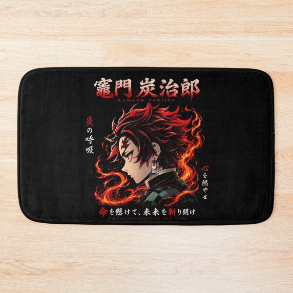 Item preview,  Kamado Tanjiro- Fire Breathing Form- Red Hair Flames Aesthetic Design designed and sold by Trinidesigns123.