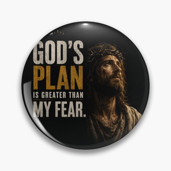 Item preview, GOD'S PLAN IS GREATER THAN MY FEAR | CHRISTIAN FAITH T-SHIR designed and sold by LowBatteryStudio ⭐.