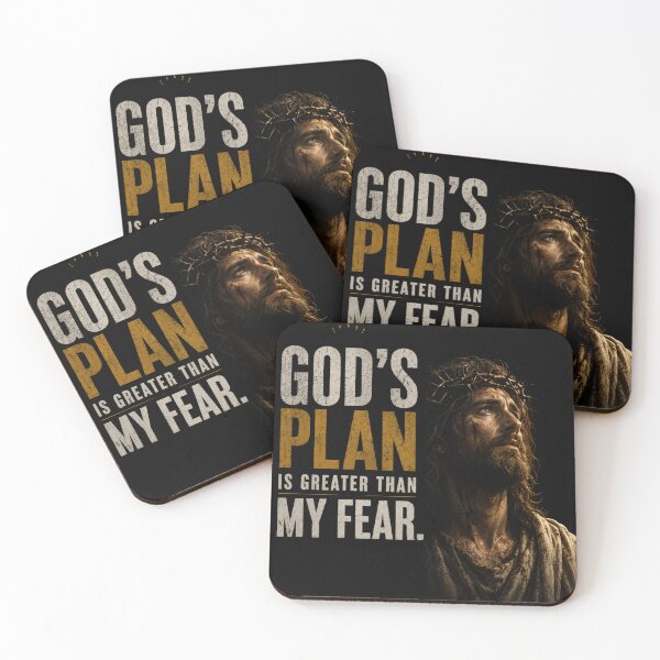 Item preview, GOD'S PLAN IS GREATER THAN MY FEAR | CHRISTIAN FAITH T-SHIR designed and sold by LowBatteryStudio ⭐.
