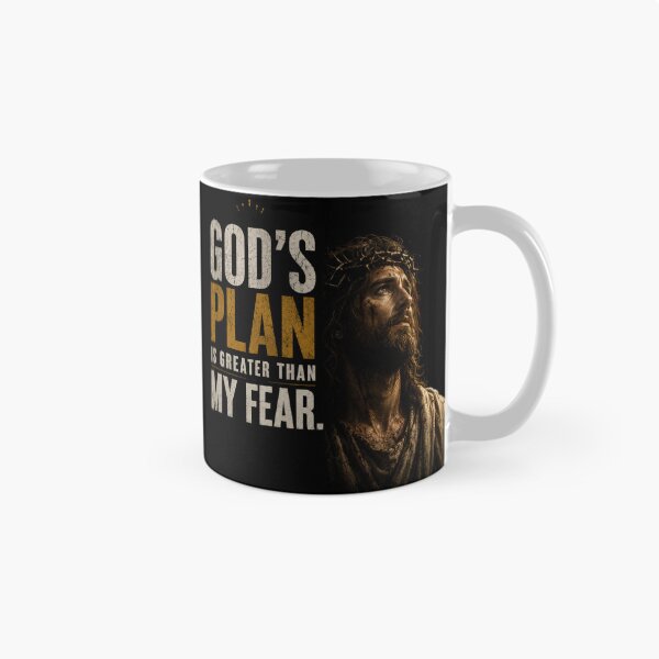 Item preview, GOD'S PLAN IS GREATER THAN MY FEAR | CHRISTIAN FAITH T-SHIR designed and sold by LowBatteryStudio ⭐.