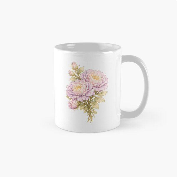 Item preview, Vintage Watercolor Mauve and Pink Peony Bouquet  designed and sold by Jaideep Walia.