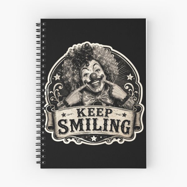 Item preview, Keep Smiling Vintage Clown Sticker designed and sold by piketo.