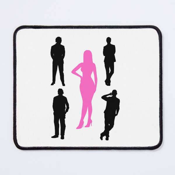 Item preview, Stylized Silhouettes in Pink and Black designed and sold by Between-Words.