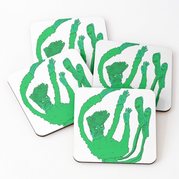 Item preview, Wobbly Green Guy | Surreal Three-Armed Character designed and sold by D O V E   S H O P.