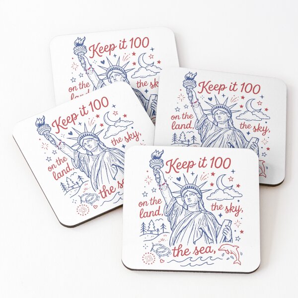 Item preview, Keep It 100 Liberty On The Land The Sea The Sky 4Th Of July  designed and sold by AlexBestDeals.