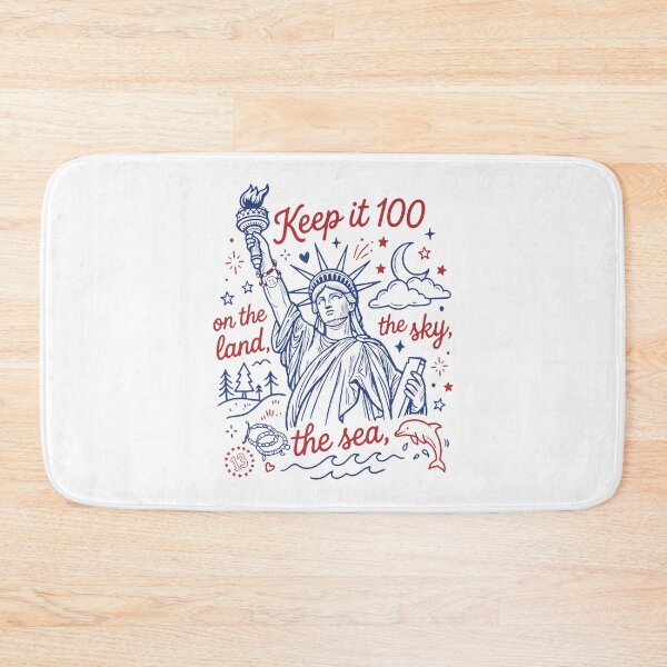 Item preview, Keep It 100 Liberty On The Land The Sea The Sky 4Th Of July  designed and sold by AlexBestDeals.