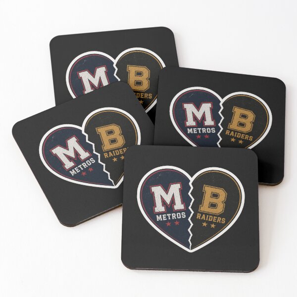 Item preview, Montreal Metros Boston Raiders Split Heart designed and sold by mmromance.