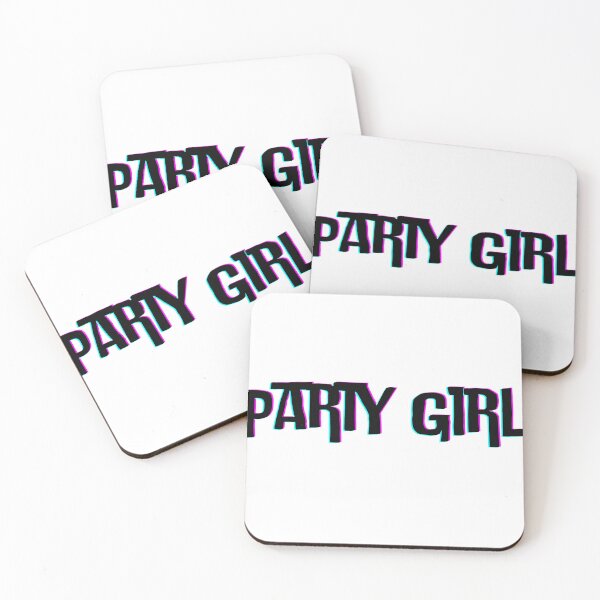 Item preview, Party Girl Glitch Text Retro Aesthetic Typography Design designed and sold by Designnari.
