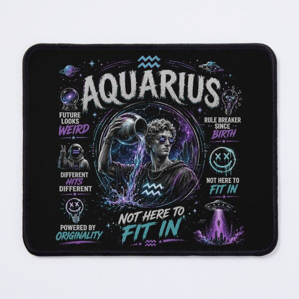 Item preview, Aquarius - embrace the cosmic difference designed and sold by Side Quest Co..