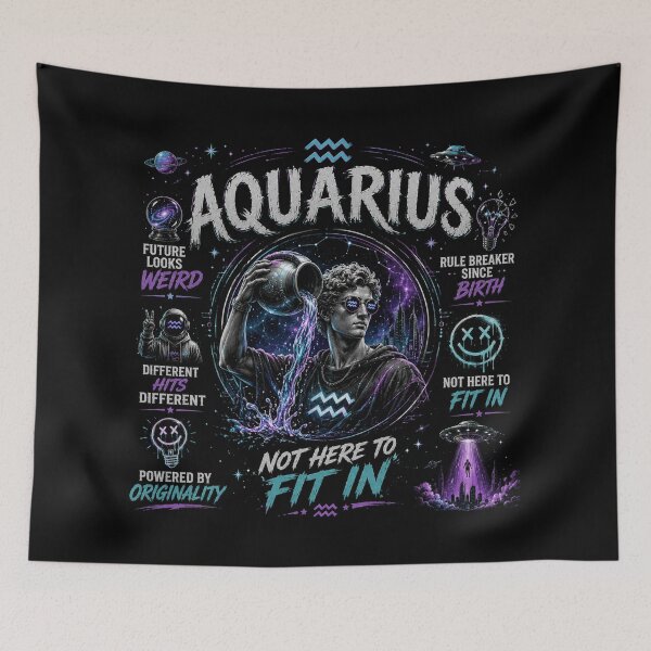 Item preview, Aquarius - embrace the cosmic difference designed and sold by Side Quest Co..