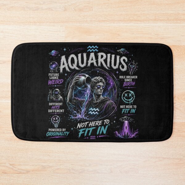 Item preview, Aquarius - embrace the cosmic difference designed and sold by Side Quest Co..