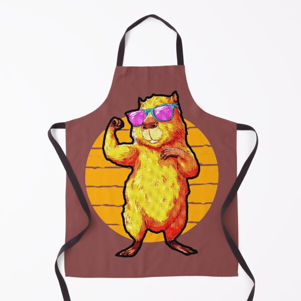 Item preview, Capybara Gym Glasses Pink Flex Capy Muscular Kawaii designed and sold by AstronautMerch.