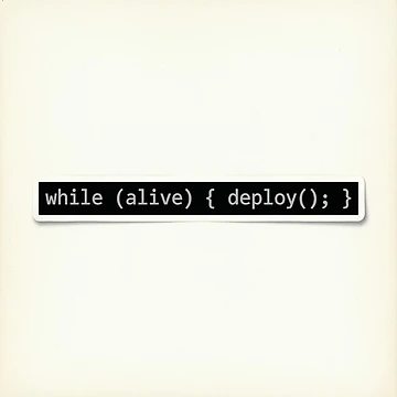 Artwork thumbnail, While Alive Deploy JavaScript Python Code by BoluCreative